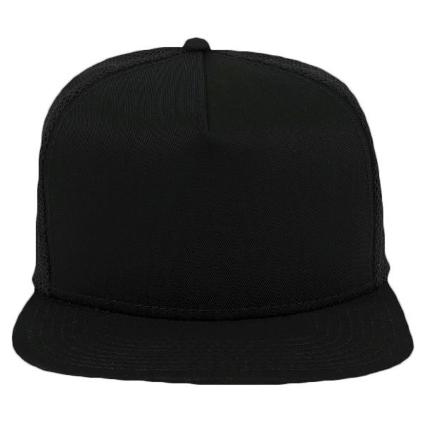OTTO CAP "OTTO SNAP" 5 Panel Mid Profile Mesh Back Trucker Snapback Hat Thumbnail