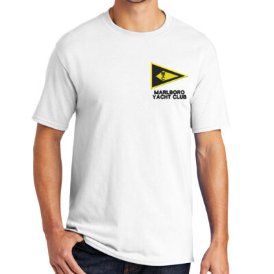 PC55 Core Blend Tee Flag Logo  - White Thumbnail