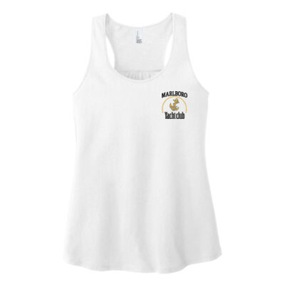 DT6302 RacerbackTank Anchor Logo - White, Grey Thumbnail